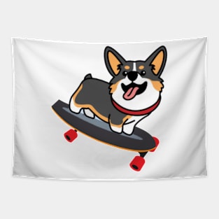 Corgi skater Tapestry