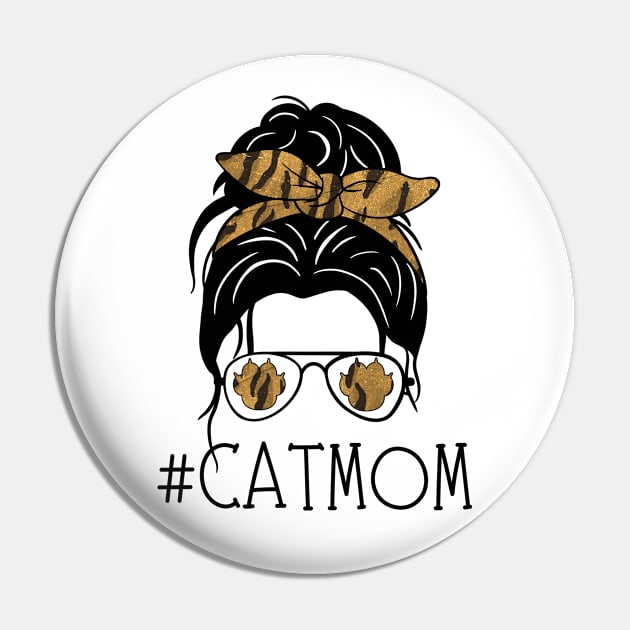 Catmom Mom's Life Pin by DesignArchitect