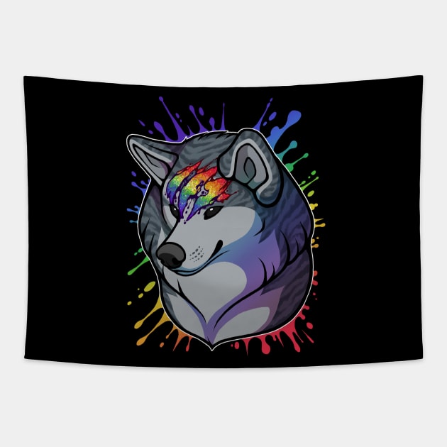 Ginga Nagareboshi Gin Pride - Gay Rainbow LGBT Tapestry by FlannMoriath