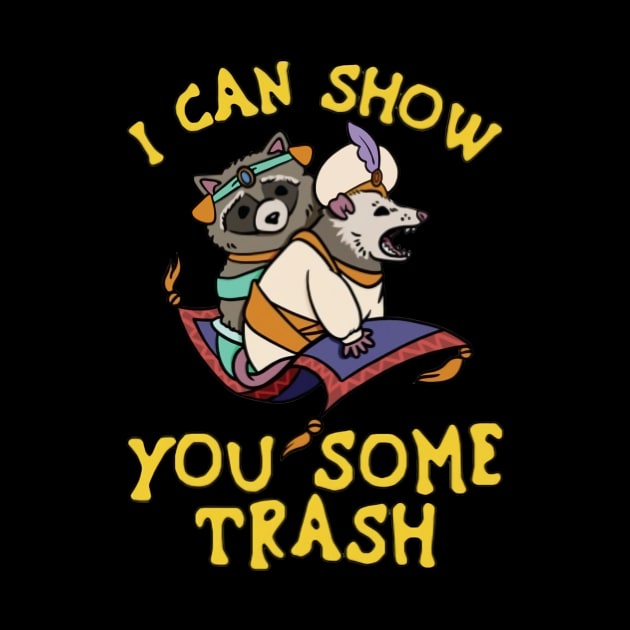 Raccoon I Can Show You Some Trash by Phylis Lynn Spencer