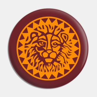 YELLOW SUN LION Pin