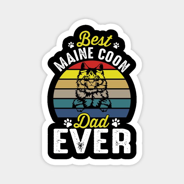 Best maine coon dad ever Magnet by Lever K mauldin