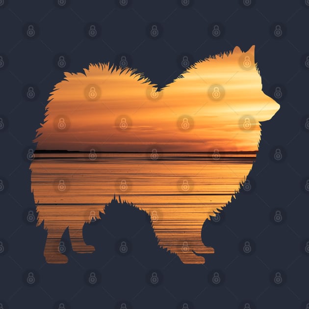 Samoyed Sunset by Rumble Dog Tees