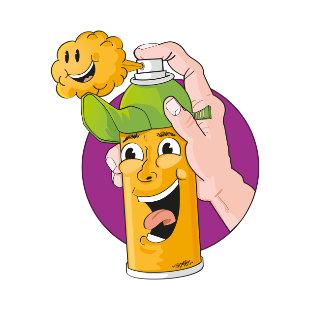 Happy Spray Can by madebystfn