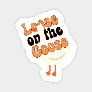 Silly Goose Shirt Funny Loose On The Goose Meme Groovy Retro Wavy Magnet