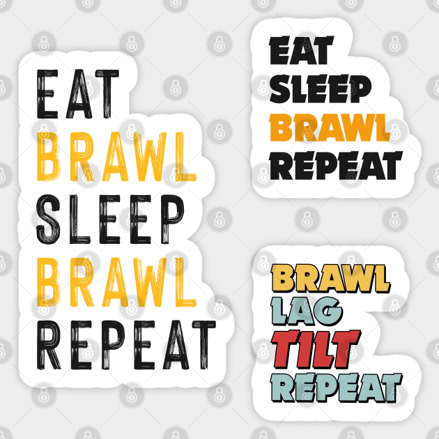 Bs Brawl Repeat Sticker Pack Brawl Stars Adesivo Teepublic It - adesivo do brawl stars