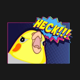 HECK! - funny cockatiel comic T-Shirt