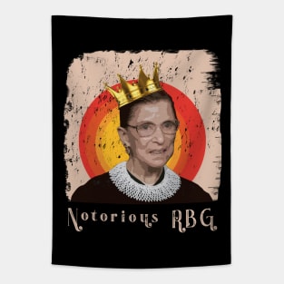 Retro Vintage Notorious RBG Feminist for Ruth Bader Ginsburg Tapestry