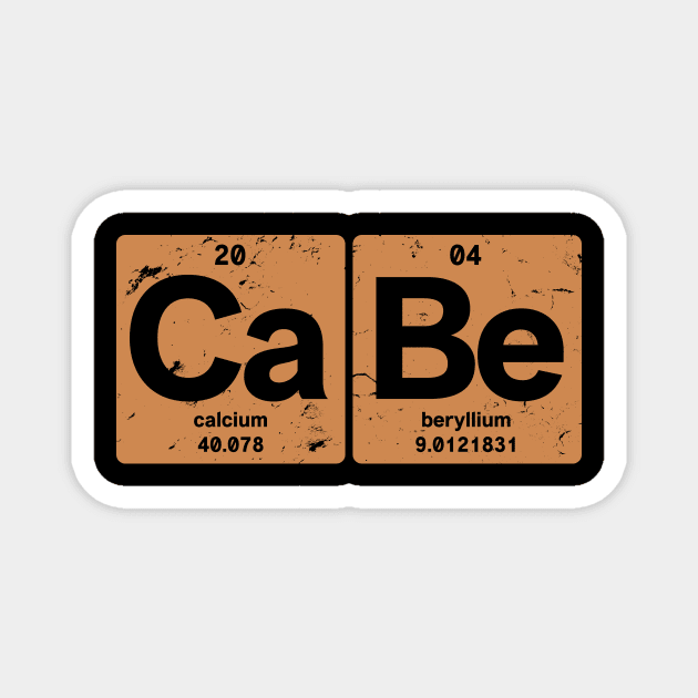 Ca Be - Chemical elements 2004 17th birthday Magnet by hoopoe