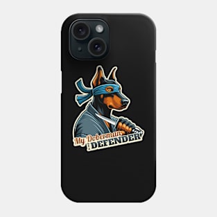 Ninja Doberman Phone Case