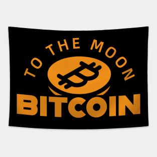 Bitcoin To The Moon Tapestry