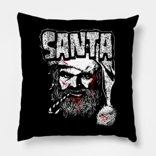 Heavy Metal Claus Pillow