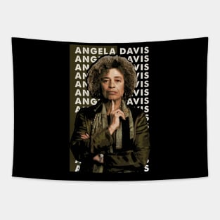 Angela's Radical Vision Empowering Graphic Tee Tapestry