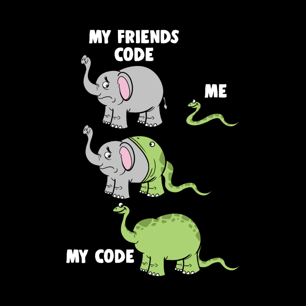 My Friends Code And Me Snake Eating Elephant by ModernMode