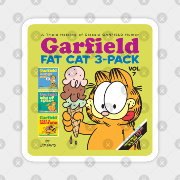 Garfield Fat Cat 3 Pack Vol 7 Garfield Magnet Teepublic