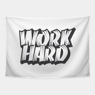 work hard motivational quotes Tapestry
