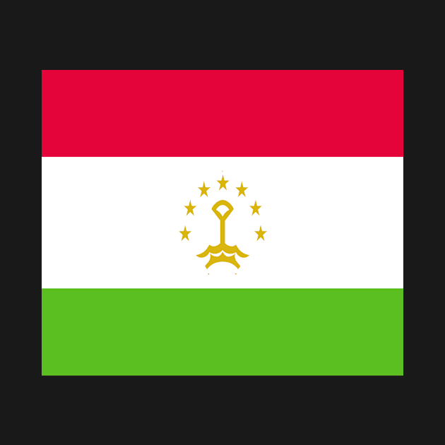 Flag Tajikistan by flag for all