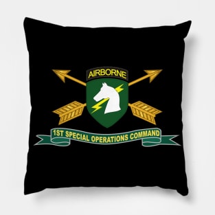 1st Special Operations Command (SOCOM) - SSI w Br - Ribbon X 300 Pillow