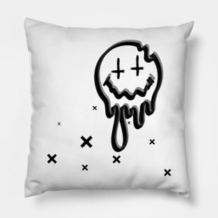 inverted cross smiley Pillow