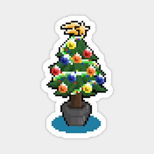 Pixel Art Christmas Tree Magnet