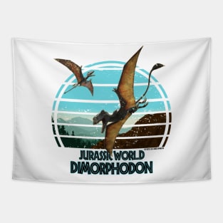 Dimorphodon Distressed Jurassic Flying Dinosaur Tapestry