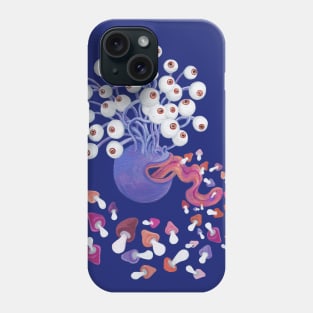 Mushroom cute monster Phone Case