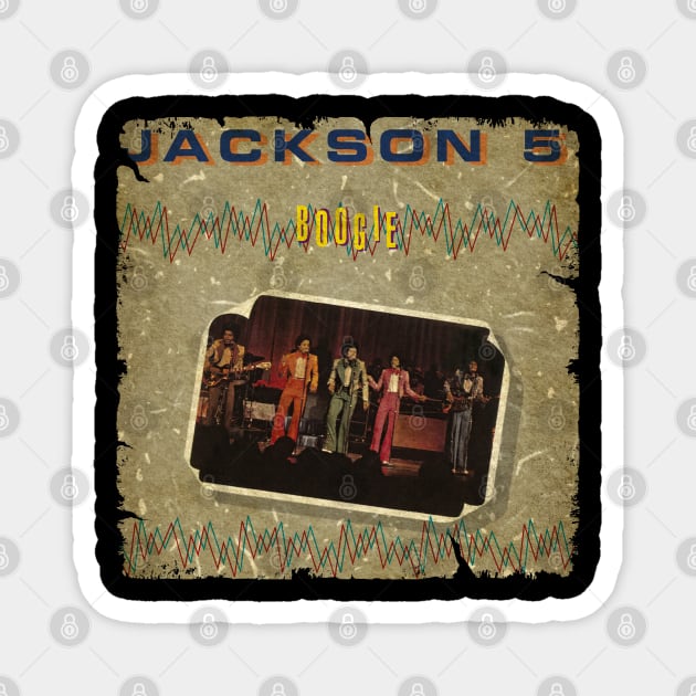 Jackson 5  BOOGIE - RETRO Magnet by bengkelmarimin