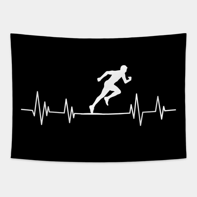 runner heartbeat Run Funny ,Running heartbeat, Tapestry by mezy