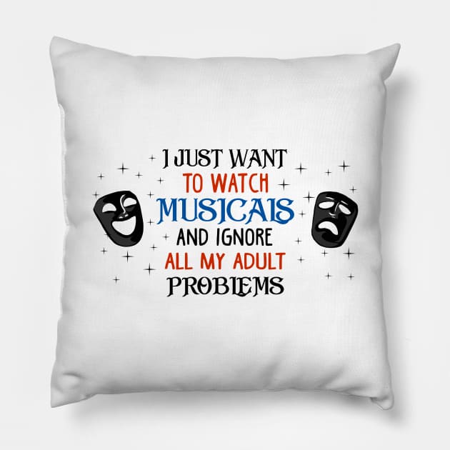 Gift for Theatre Lovers. Pillow by KsuAnn