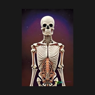 Groovy Cosmic Skeleton Vibes 6 T-Shirt