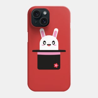 Cute Rabbit In Magicians Hat Phone Case