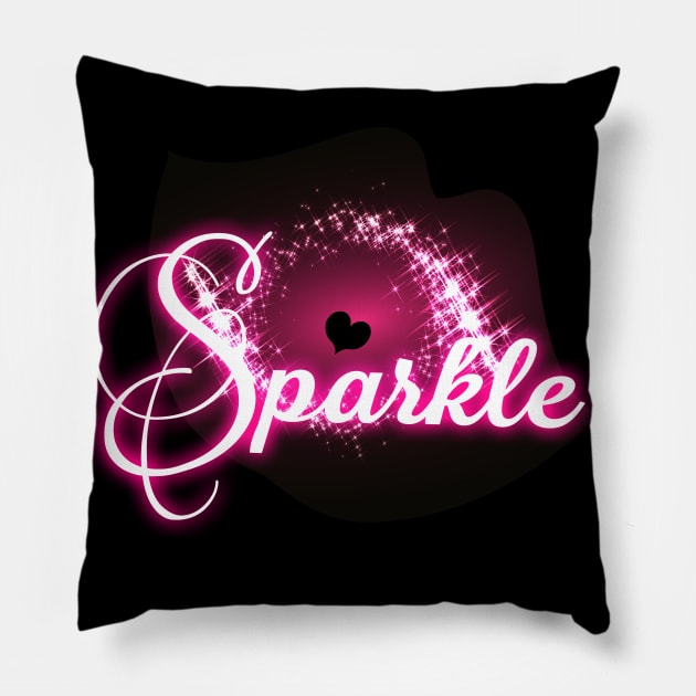 Sparkle! Pillow by Toni Tees