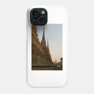 Second view from three stupa in a row at Wat Pho temple. Phone Case