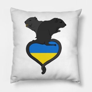 Gerbil Ukraine (dark) Pillow