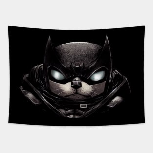 Otter of the Night Superhero Tapestry