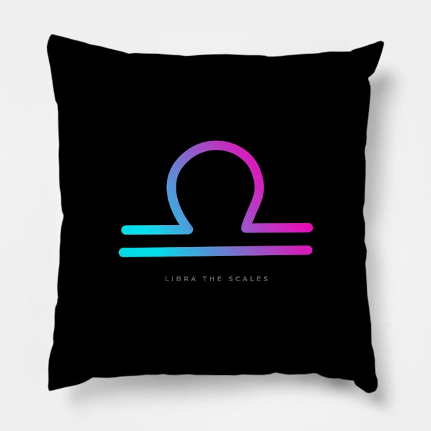 Gradient Libra Zodiac Pillow by TheSoldierOfFortune