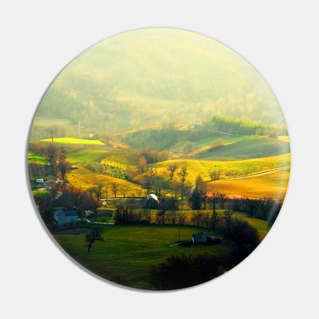 View from top on a hilly landscape with forests in the background Pin by KristinaDrozd