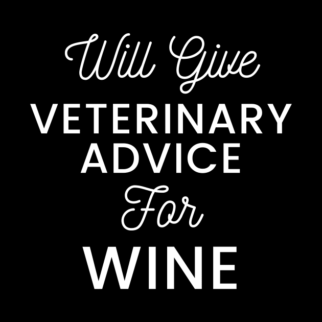 Will give veterinary advice for wine typography design for wine loving Vets by BlueLightDesign