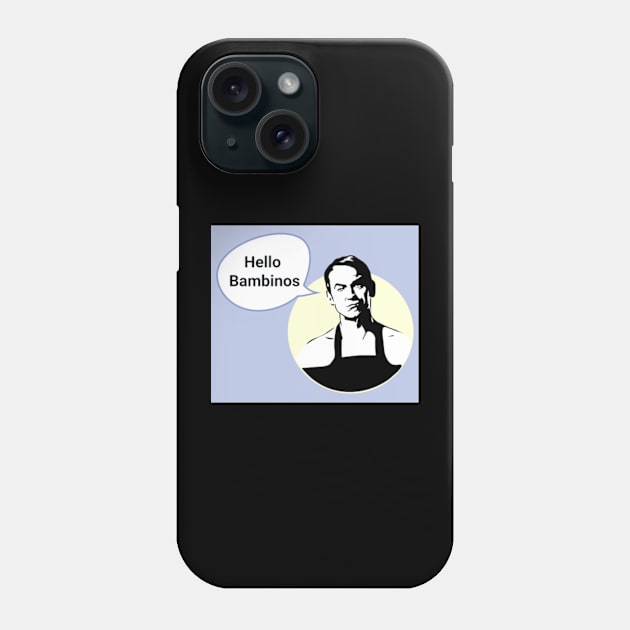 Friday Night Dinner Pop Art 'Hello Bambinos' Phone Case by Gallery XXII