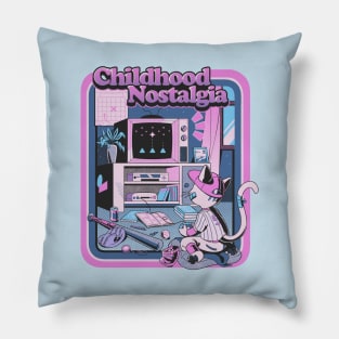 Childhood Nostalgia Blue by Tobe Fonseca Pillow