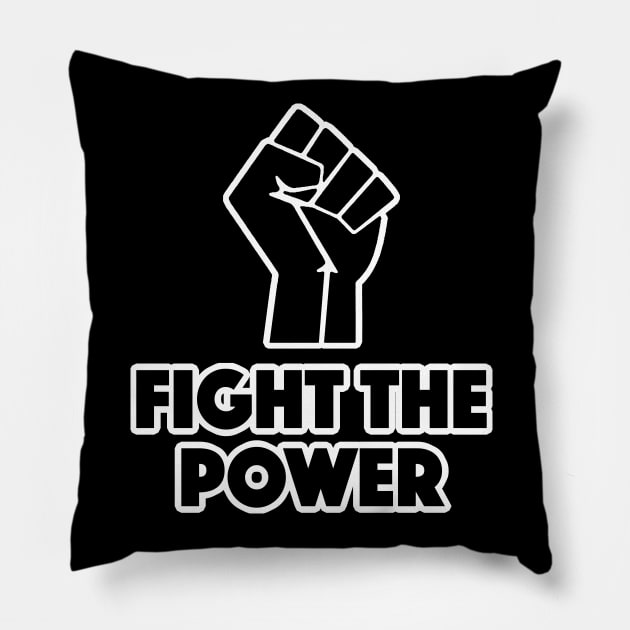 Fight The Power - Black Power Fist Pillow by DankFutura