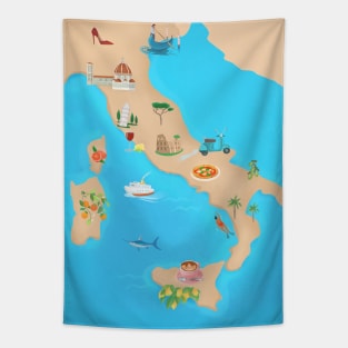 Itayl map Tapestry