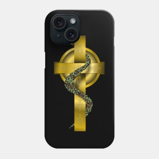 Crucified Serpent on Cross Phone Case