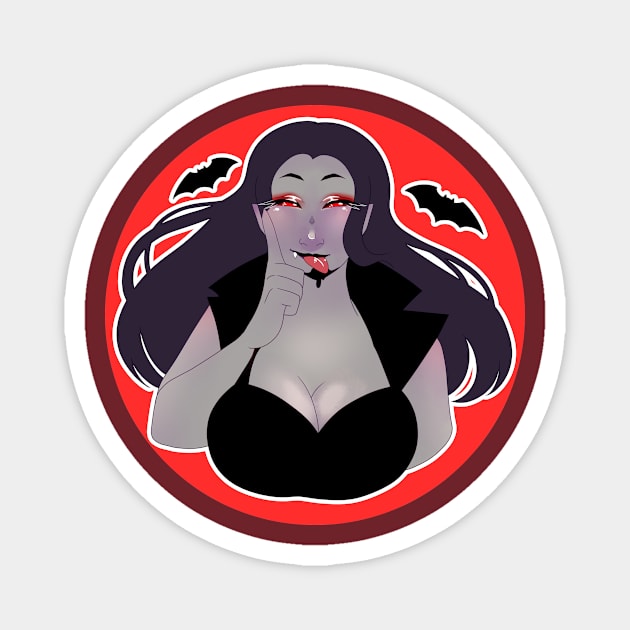 Vampire Girl | Halloween Magnet by Bad Witch