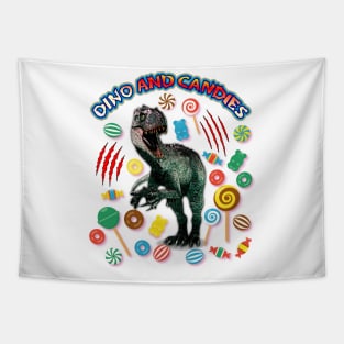 INDOMINUS REX  DINO AND CANDIES Tapestry