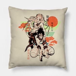 Upper Rank Six Daki & Gyutaro kimetsunoyaiba Pillow