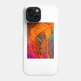 Orange Floral Roses Phone Case