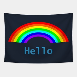 Hello Rainbow Tapestry