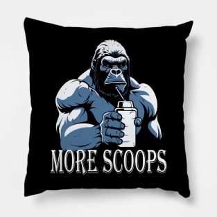 Protein Gym Shake Funny Gorilla Boost Strength Limits Pillow