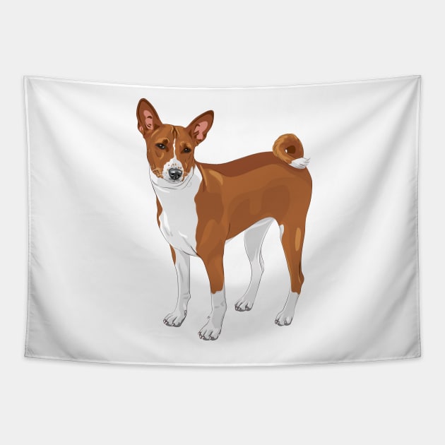 Basenji Tapestry by kavalenkava